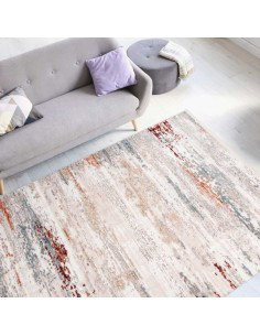 tappeto Milano 325 grigio rosa salmone 2