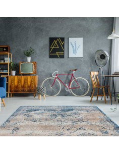 tappeto Torino 500 crema blu 2