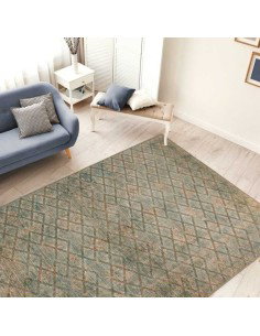 tappeto Palermo 125 blu oro cachi 2