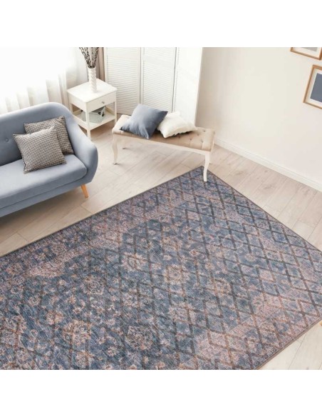 tappeto Palermo 225 blu oro