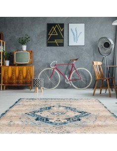 tappeto Messina 500 crema blu 2