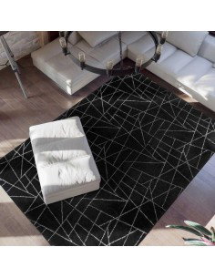 tappeto Padova 125 argento nero 2