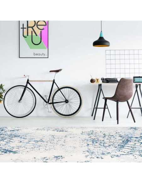 tappeto Sassari 700 crema blu