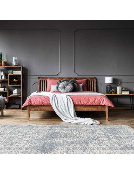 tappeto Bergamo 400 crema blu