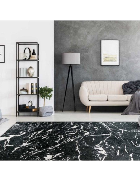 tappeto Corigliano 1325 bianco e nero