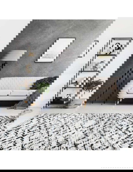 tappeto Aprilia 42 bianco e nero