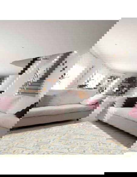 tappeto Carpi 410 avorio oro