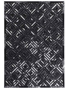 tappeto Carpi 410 argento nero