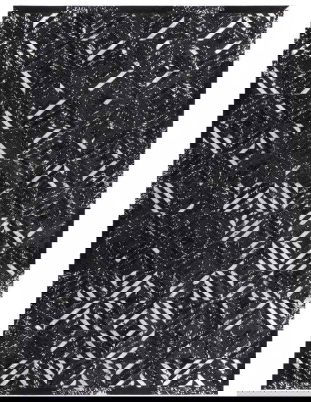 tappeto Carpi 410 argento nero