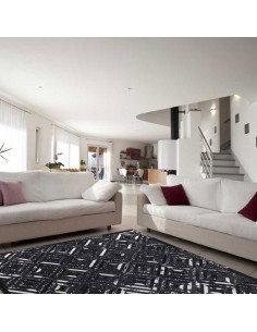 tappeto Carpi 410 argento nero 2