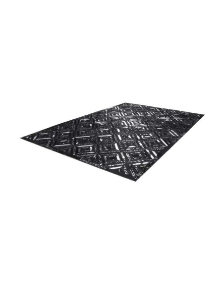 tappeto Carpi 410 argento nero