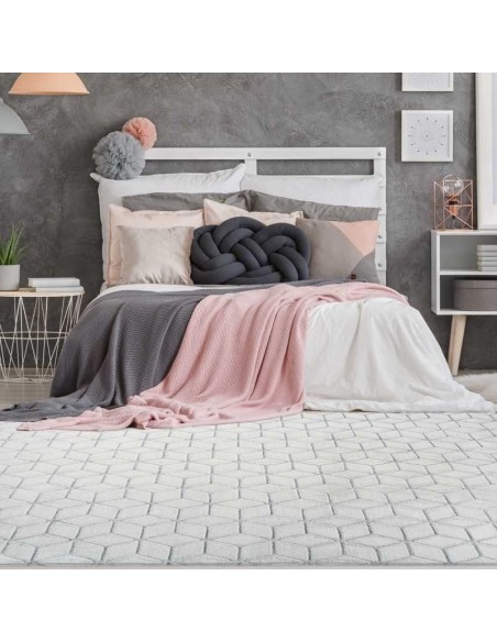 tappeto Viterbo 125 bianco antracite