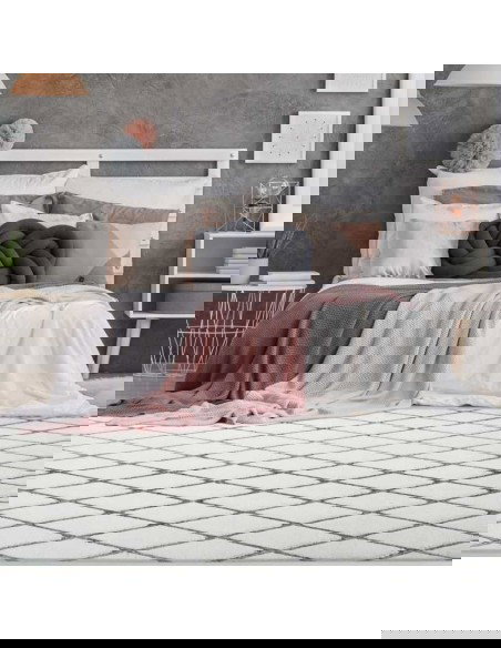 tappeto Viterbo 225 bianco antracite