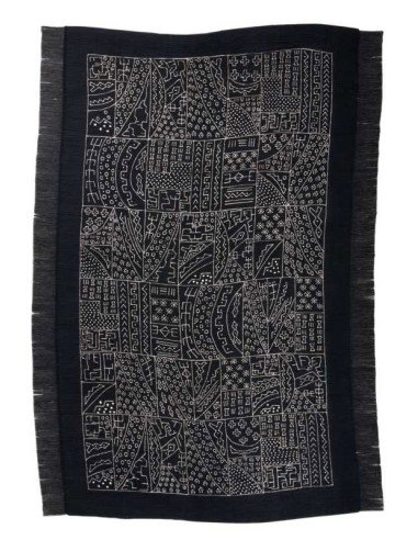 tappeto Bogolan BO 003 600 nero