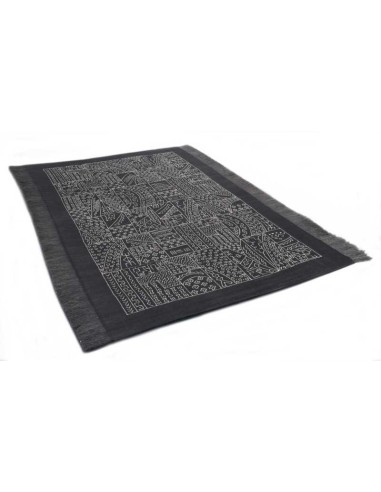 tappeto Bogolan BO 003 600 nero