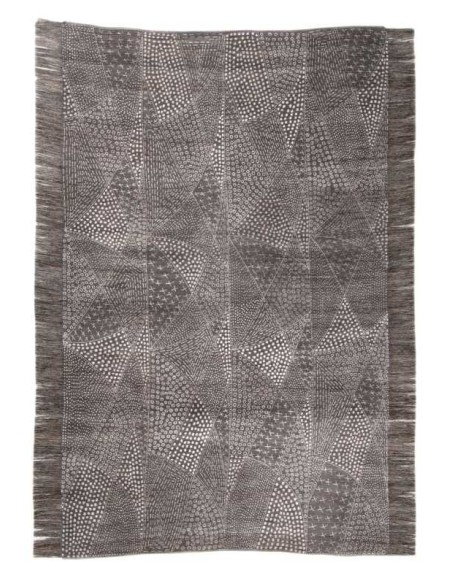 tappeto Bogolan BO 008 650 grigio
