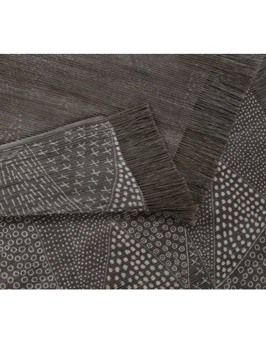 tappeto Bogolan BO 008 650 grigio