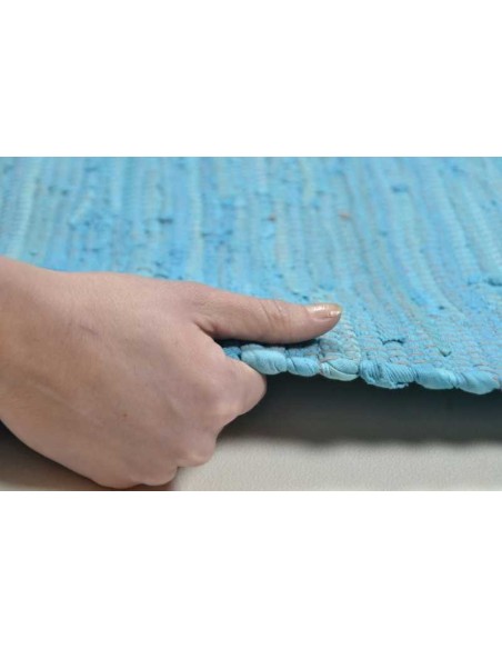 tappeto Cotton Colors UNI 720 turchese