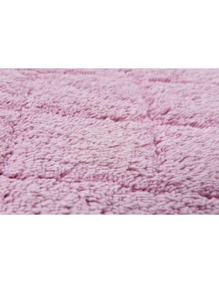 tappeto Cotton Pattern Diamond 250 rosa