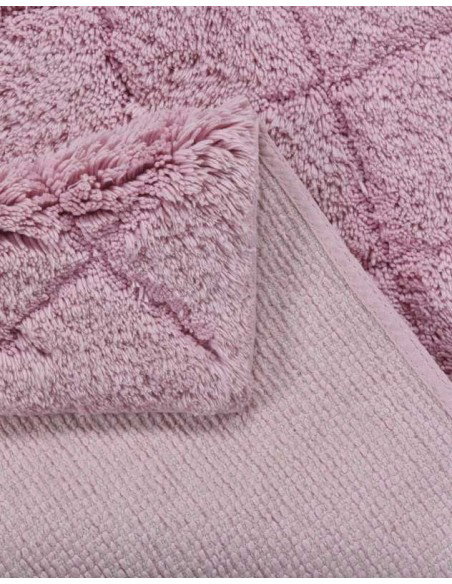 tappeto Cotton Pattern Diamond 250 rosa