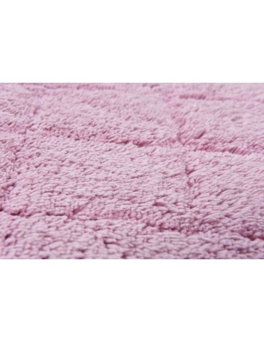 tappeto Cotton Pattern Diamond 250 rosa