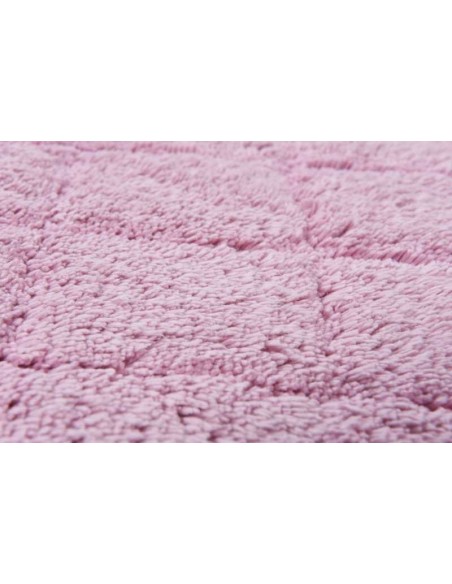 tappeto Cotton Pattern Diamond 250 rosa