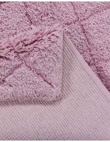 tappeto Cotton Pattern Diamond 250 rosa