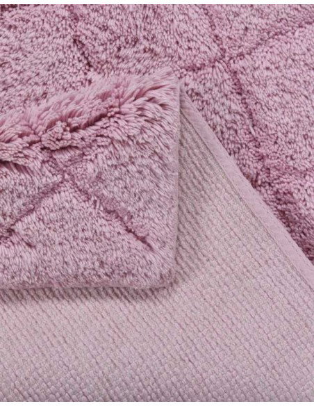 tappeto Cotton Pattern Diamond 250 rosa