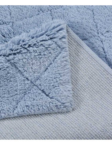 tappeto Cotton Pattern Diamond 707 blu chiaro