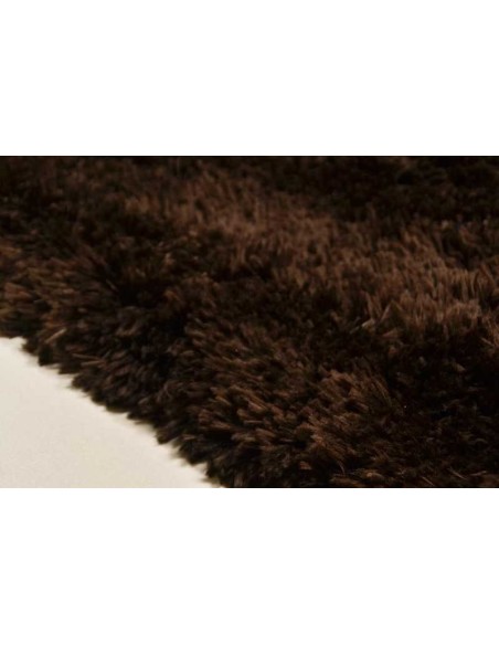 tappeto Flocatic UNI 508 dark marrone