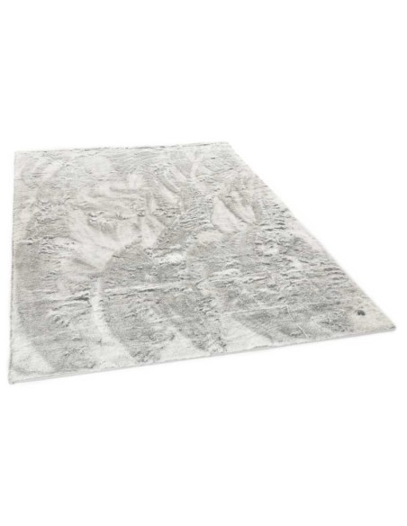 tappeto Furry UNI 640 argento