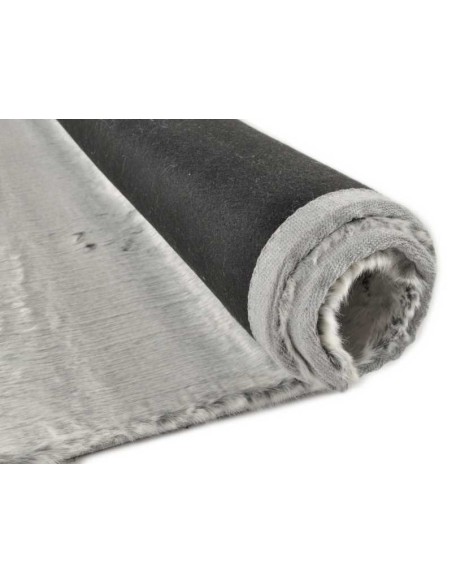 tappeto Furry UNI 640 argento
