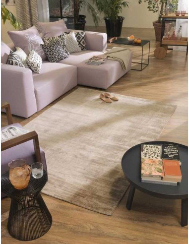 tappeto Shine UNI 506 marrone chiaro