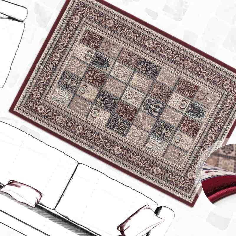 tappeto classico Tunisia Ariana rosso