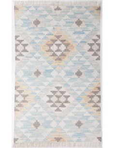 tappeto Vintage CheckKel 725 turchese multi