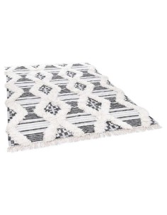 tappeto Vintage Cozy Kelim 615 nero bianco 2