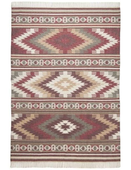 tappeto Vintage Kelim c I 200 rosso