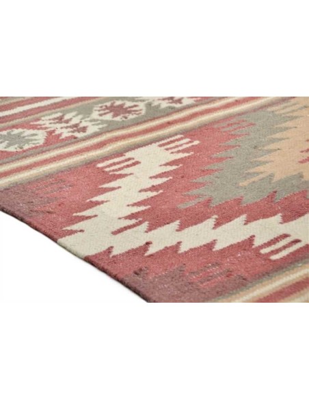 tappeto Vintage Kelim c I 200 rosso