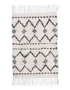 tappeto Ethno Bath Zigzag 103 bianco multi