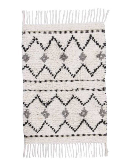 tappeto Ethno Bath Zigzag 103 bianco multi