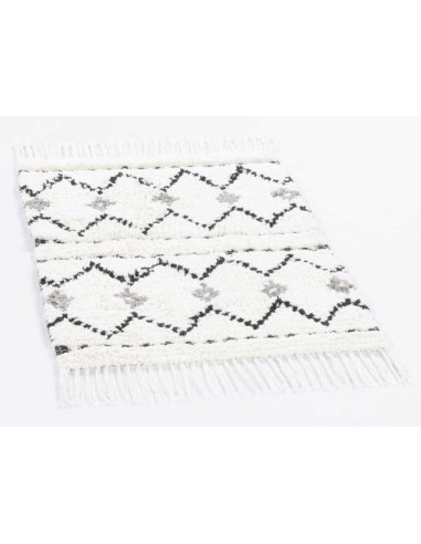 tappeto Ethno Bath Zigzag 103 bianco multi