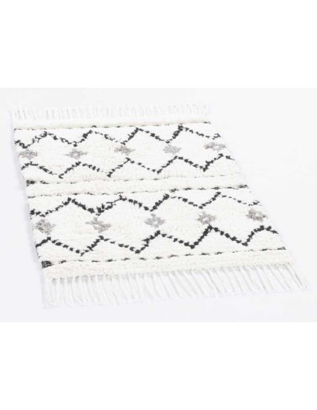 tappeto Ethno Bath Zigzag 103 bianco multi