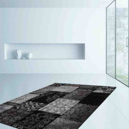 tappeto patchwork Turkey Samsun nero