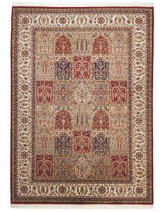 tappeto Sirsa Silk Bakt. N 562 rosso crema