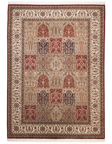 tappeto Sirsa Silk Bakt. N 562 rosso crema