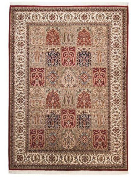 tappeto Sirsa Silk Bakt. N 562 rosso crema