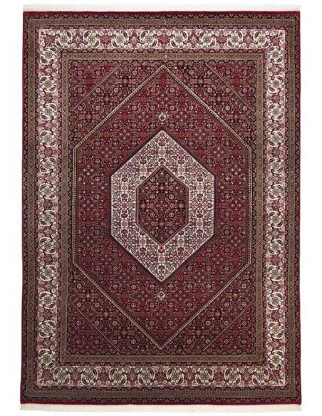 tappeto Sirsa Silk S Bidjar 562 rosso crema