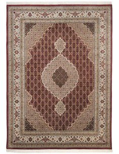 tappeto Sirsa Silk Tabriz Ma 562 rosso crema