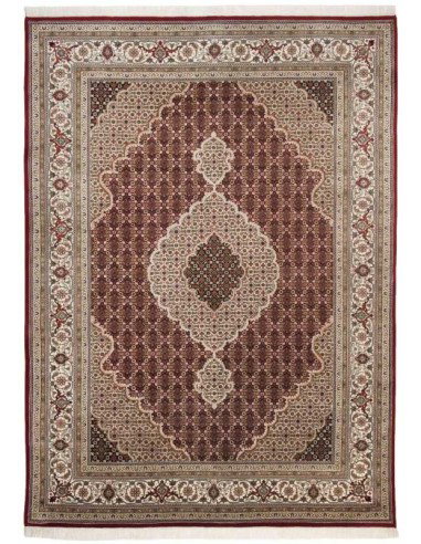 tappeto Sirsa Silk Tabriz Ma 562 rosso crema