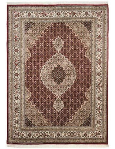 tappeto Sirsa Silk Tabriz Ma 562 rosso crema
